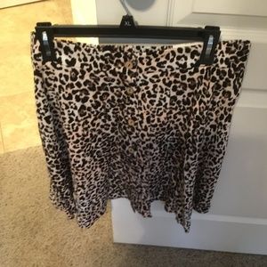 Leopard print skirt